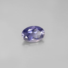 Iolite Viola naturale da 0.60 ct, Taglio ovale, VS