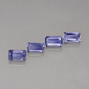 Iolite naturale blu da  ct, taglio smeraldo, VS