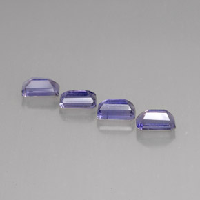 Iolite naturale blu da  ct, taglio smeraldo, VS