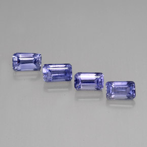 Iolite naturale blu da  ct, taglio smeraldo, VS