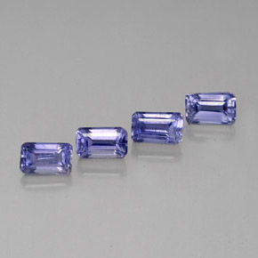 Iolite naturale blu da  ct, taglio smeraldo, VS