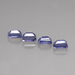 Iolite naturale blu da  ct, taglio smeraldo, VS