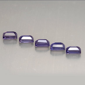 Iolite naturale viola da  ct, taglio smeraldo, VVS-VS