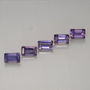 Iolite naturale viola da  ct, taglio smeraldo, VVS-VS
