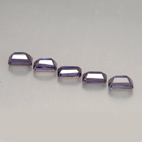 Iolite naturale viola da  ct, taglio smeraldo, VVS-VS
