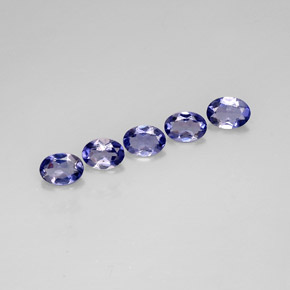 Iolite naturale blu da  ct, taglio ovale, VVS-VS