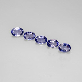 Iolite naturale blu da  ct, taglio ovale, VVS-VS