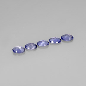 Iolite naturale blu da  ct, taglio ovale, VVS-VS