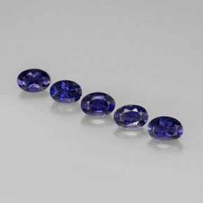 Iolite naturale blu da  ct, taglio ovale, VS