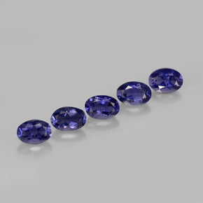 Iolite naturale blu da  ct, taglio ovale, VS