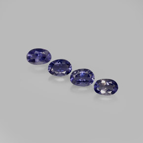 Iolite naturale blu da  ct, taglio ovale, VVS-VS