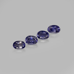 Iolite naturale blu da  ct, taglio ovale, VVS-VS