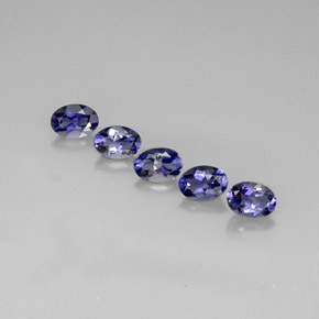 Iolite naturale blu da  ct, taglio ovale, VS