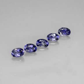 Iolite naturale blu da  ct, taglio ovale, VS