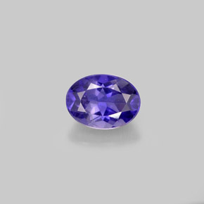 Iolite Viola naturale da 0.83 ct, Taglio ovale, VVS-VS