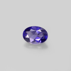 Iolite Viola naturale da 0.59 ct, Taglio ovale, VVS-VS