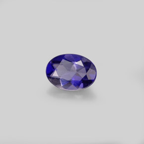 Iolite Viola naturale da 0.59 ct, Taglio ovale, VVS-VS