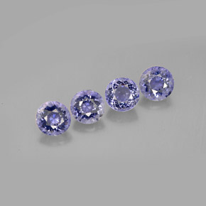 Iolite naturale blu da  ct, taglio rotondo, VVS-VS