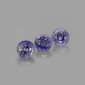 Iolite naturale blu da  ct, taglio rotondo, VS