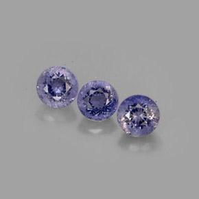 Iolite naturale blu da  ct, taglio rotondo, VS