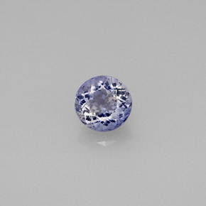Iolite Viola Blu naturale da 0.52 ct, Taglio rotondo, VS