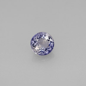 Iolite Viola Blu naturale da 0.52 ct, Taglio rotondo, VS