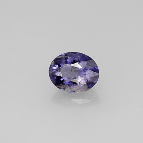 Iolite naturale blu da 0,78 ct, taglio ovale, VS