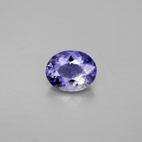 Iolite Viola Blu naturale da 0.67 ct, Taglio ovale, VVS
