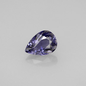 Iolite naturale viola da 0,61 ct, taglio a pera, VS