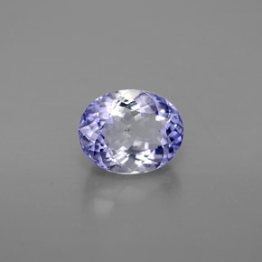 Iolite Viola naturale da 1.03 ct, Taglio ovale, VS