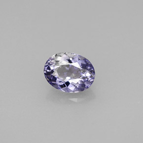 Iolite naturale viola da 0,75 ct, taglio ovale, VS