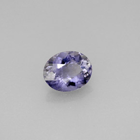 Iolite Viola naturale da 0.75 ct, Taglio ovale, VS