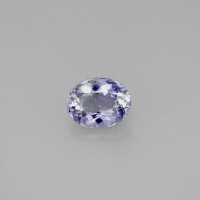 Iolite naturale viola da 0,54 ct, taglio ovale, VS