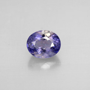 Iolite naturale viola da 0,92 ct, taglio ovale, VS-SI