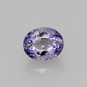 Iolite Viola naturale da 0.82 ct, Taglio ovale, VS