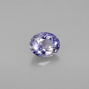 Iolite naturale viola da 0,65 ct, taglio ovale, VS