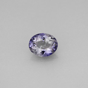 Iolite naturale viola da 0,52 ct, taglio ovale, VVS-VS