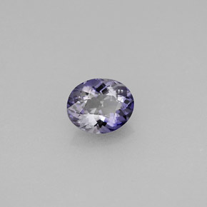 Iolite naturale viola da 0,52 ct, taglio ovale, VVS-VS