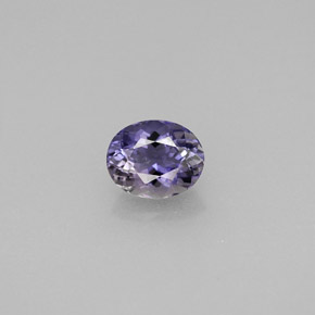 Iolite naturale viola da 0,52 ct, taglio ovale, VS