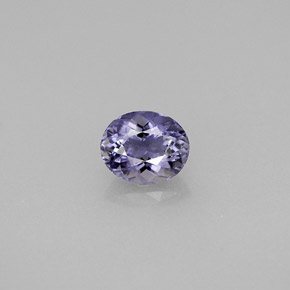 Iolite naturale viola da 0,49 ct, taglio ovale, VS