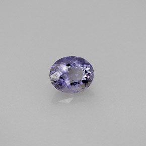 Iolite naturale viola da 0,49 ct, taglio ovale, VS