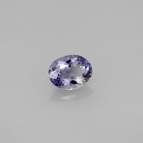 Iolite naturale viola da 0,47 ct, taglio ovale, VS