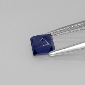 Iolite naturale blu da 0,36 ct, trasparente, trasparente/traslucido