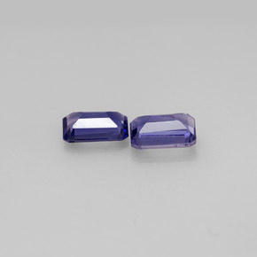 Iolite naturale blu da  ct, taglio smeraldo, VS