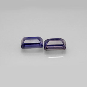 Iolite naturale blu da  ct, taglio smeraldo, VS