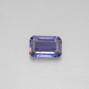 Iolite Viola Blu naturale da 0.43 ct, Taglio smeraldo, VS