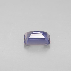 Iolite naturale blu da 0,45 ct, taglio smeraldo, VS