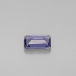 Iolite naturale blu da 0,36 ct, taglio smeraldo, VS