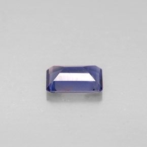 Iolite naturale blu da 0,42 ct, taglio smeraldo, VS