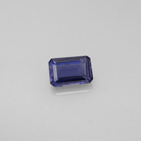 Iolite Viola Blu naturale da 0.51 ct, Taglio smeraldo, VS